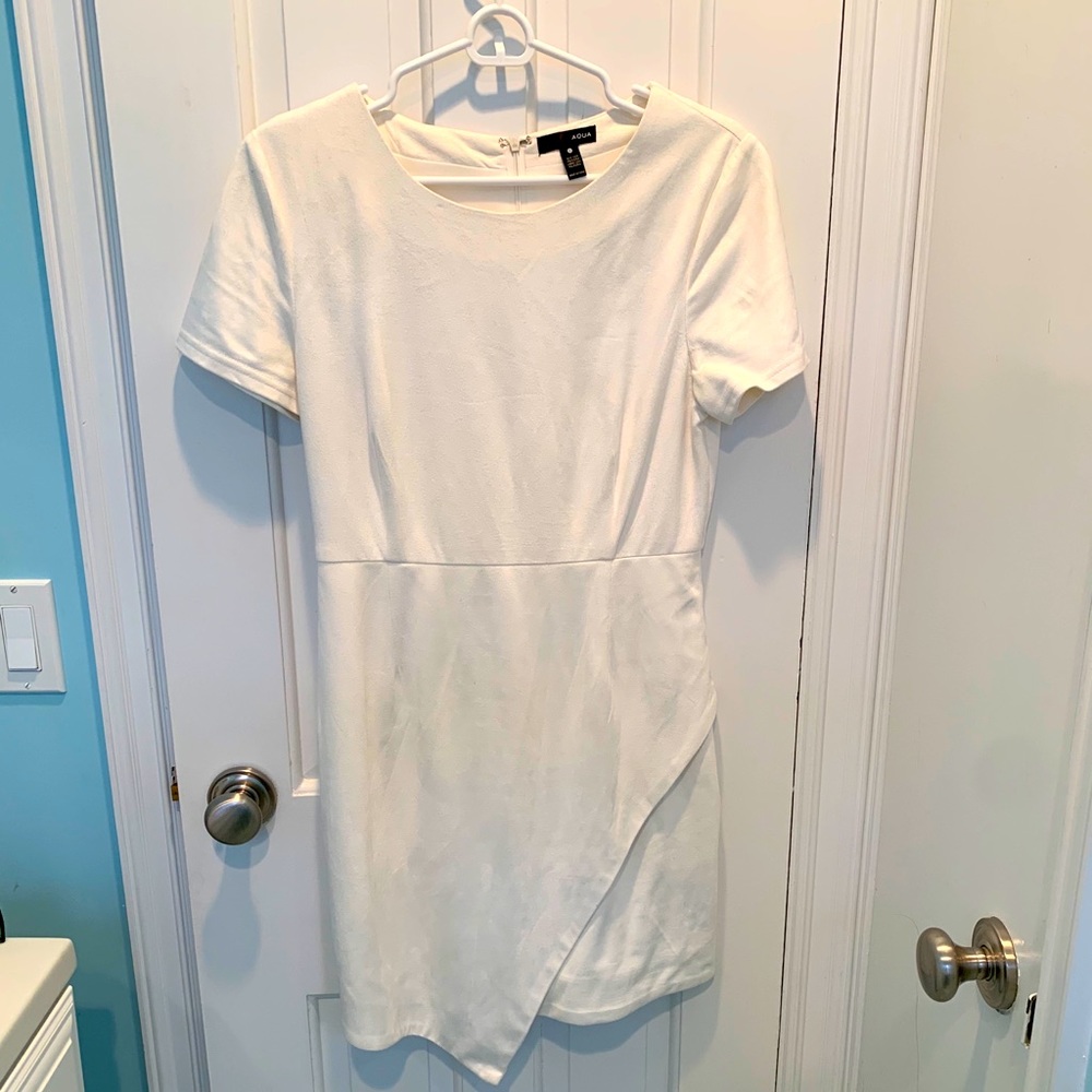 Aqua faux suede dress - worn once!